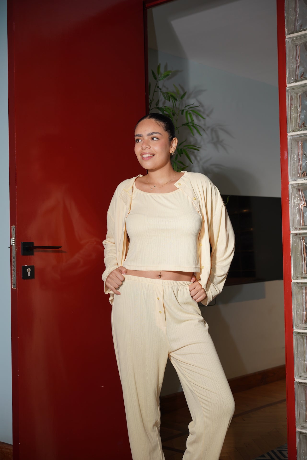 Honey pajama set - front view