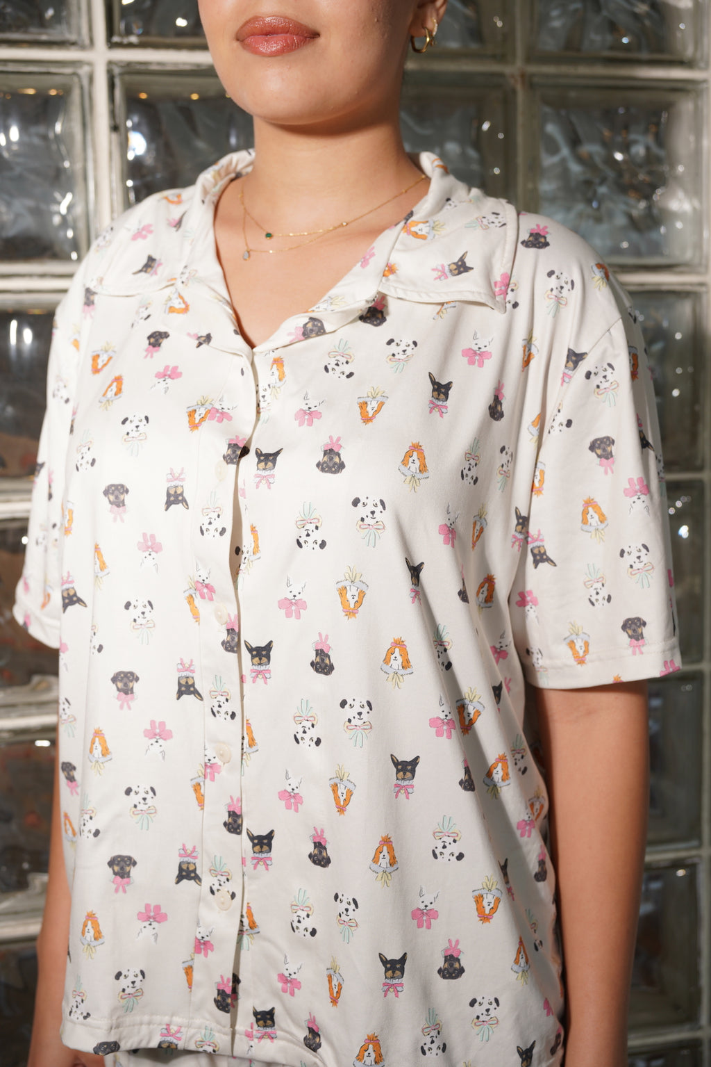Buddy pajama set styled look